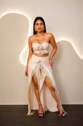 Ivory Fringe Set