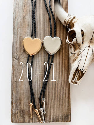 Western Bolo Tie Long Pendant Necklace