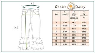Kids Denim Double Ruffle Jeans
