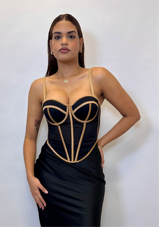 Golden Frame Corset Top