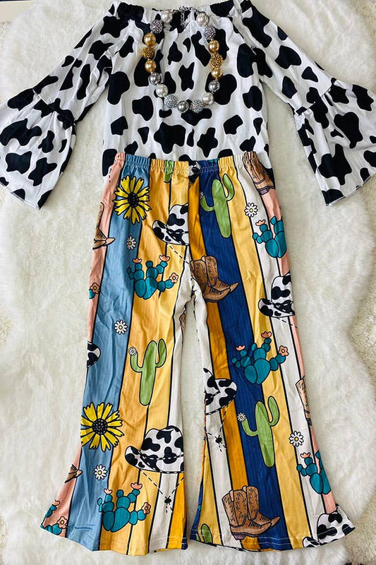 COWGIRL printed girl set