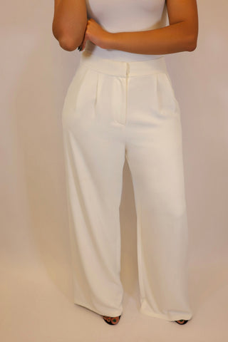Dressy wide-leg pants