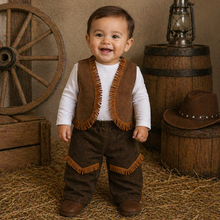 Haute Baby Chuckwagon Gang Suede Pant for Infants & Toddlers