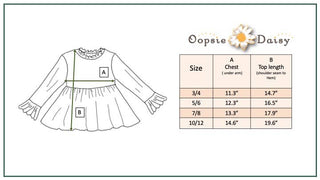 Kids White Long Sleeve Lettuce Trim Ribbed Fall Winter Shirt