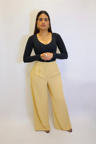 Dressy wide-leg pants