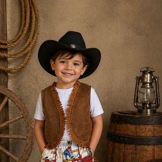 Haute Baby Chuckwagon Gang Suede Vest for Infants & Toddlers
