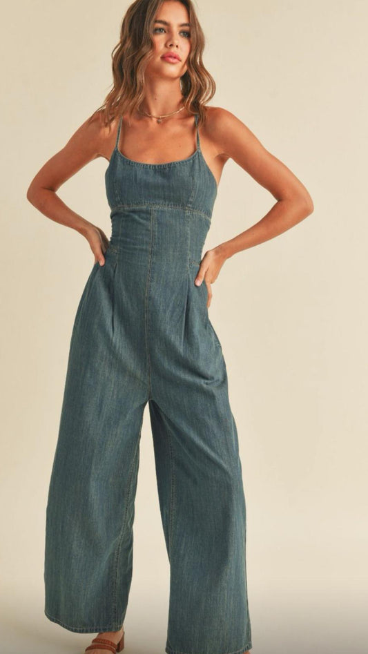 Ocean Denim Jumpsuit