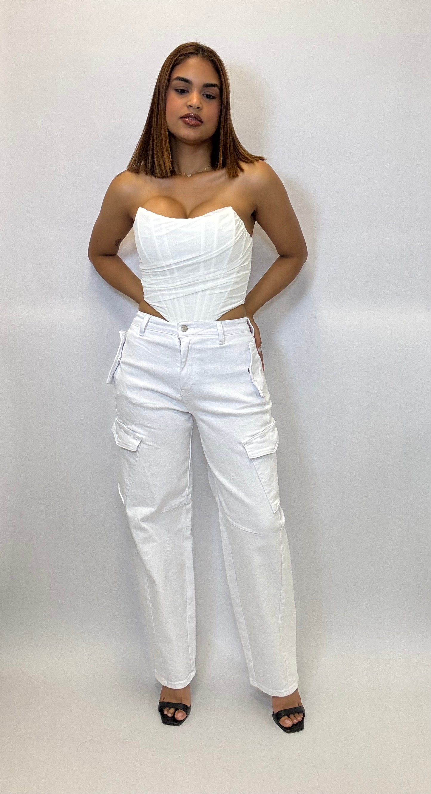 Pant Cargo White