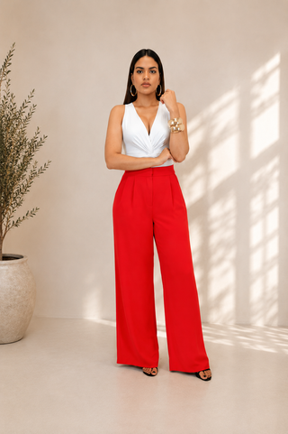 Dressy wide-leg pants