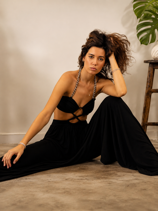 Naty Silver Chain Jumpsuit