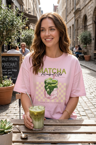 Jodie Match Mindset Club Print Loose fit T Shirts